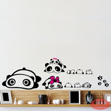 nono熊猫冰箱贴墙画创意墙壁贴纸墙贴儿童房卧室客厅温馨墙上贴画
