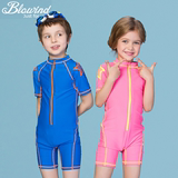 Blowind男童女童防晒抗紫外线UV50+沙滩度假连体游泳衣儿童冲浪服