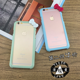 iphone6plus日韩蝴蝶结边框手机壳 苹果6s保护套5s创意萌可爱潮女