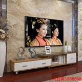 韩式简约特价卧室客厅钢化玻璃组合木质伸缩储物电视柜视柜茶几柜