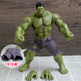 复仇者联盟绿巨人模型摆件 正版漫威浩克绿巨人手办玩具公仔 可动