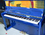 全新三益（SAMICK）限量牌蓝色121钢琴 杭州钢琴出租200元/月