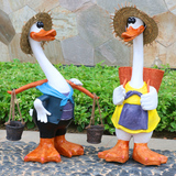 树脂动物摆件卡通雕塑仿真鸭子工艺品摆设花园庭院装饰品田园园林