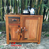 老船木红木茶水柜泡茶柜茶几储物柜茶叶柜角柜简易实木家用小柜子