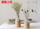 批发时尚创意玻璃花瓶透明水培花器餐桌摆设摆件富贵竹 乡村风格
