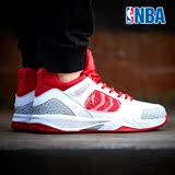 新品NBA鞋会正品夏季AJ风格球鞋男鞋篮球鞋哈登火箭队中高帮战靴