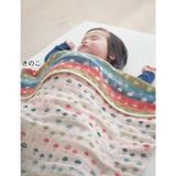 日本制 千趣会代购婴幼儿六层纱布午睡盖毯 婴儿盖毯儿童盖毯被子