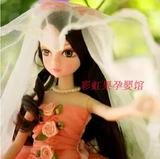 可儿娃娃 婚纱娃娃女孩礼物中国芭比玩具 花样新娘9079