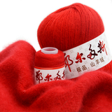 鄂尔多斯羊绒线正品中粗手编毛线纯山羊绒纱线6+6毛线批发特价