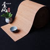 竹 茶席 茶帘 浅碳化竹丝桌垫 餐垫 茶垫 定做手工竹席 隔热垫 茶