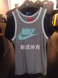 正品包邮Nike耐克运动针织背心无袖圆领汗宽松篮球工字T恤707371