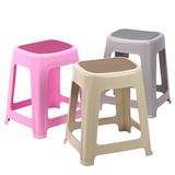 包邮双色加厚塑料凳子防滑凳餐桌凳加厚方凳大板凳椅子高圆换鞋凳