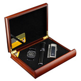 COHIBA高希霸古巴雪茄保湿盒套装 便携旅行装雪茄盒子 实木礼盒装
