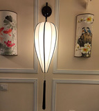 现代新中式布艺铁艺工艺壁灯 茶楼别墅餐厅会所客厅工程定制壁灯