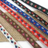 民族风刺绣织带田园小花装饰带配件 多色1cm 服装饰品辅料