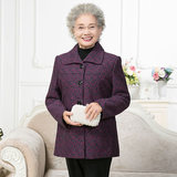 中老年女装秋装风衣外套60妈妈装70-80岁老年人女秋季夹克奶奶装