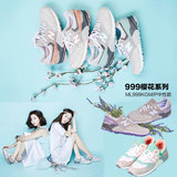 新百伦鞋业公司授权NB BaoBei ML999樱花跑步鞋N字鞋增高运动女鞋
