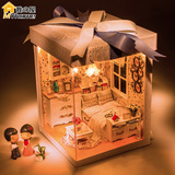 diy小屋手工拼装房子建筑模型别墅玩具礼盒女友创意创意生日礼物