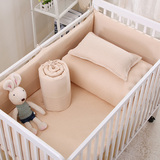 婴儿宝宝儿童床上用品床围可定做纯棉套件幼稚园三五件套春夏拆洗