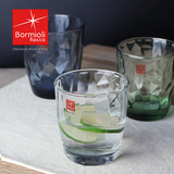意大利进口玻璃杯bormioli 彩色钻石 水杯冷饮杯果汁杯 水晶创意