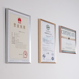 瀚露铝合金相框三证合一营业执照摆台A3A4奖状证书挂墙相框海报框