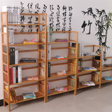 居豪竹楠竹置物架实木学生简易书架书柜落地创意组装置桌上书架子