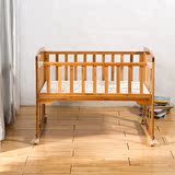 楠竹婴儿床宝宝摇床竹制品婴儿手推车可坐可睡多功能婴儿摇床摇篮