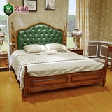 名达森家具 全实木双人床 乡村欧美式床 简美1.5/1.8米床 像木床