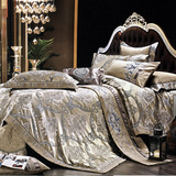 瑶台居 奢华欧式床上用品 样板房天丝贡缎提花四六十件套 6SS-LMF