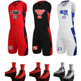 新款篮球服套装男夏 运动服篮球衣 训练服队服 印字印号个性定制