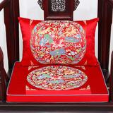 中式古典沙发坐垫抱枕腰枕红木椅垫加厚海绵座垫椅垫定做靠垫套