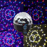 【天天特价】9色遥控LED水晶魔球舞台灯光婚庆演出设备酒吧热卖