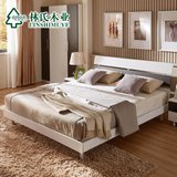 FGRB林氏木业板式床简约现代1.2 1.5 1.8米双人床硬板床大床家具Y