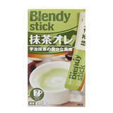 日本原装进口AGF-Blendy stick 速溶系列宇治奶香抹茶拿铁盒装7支