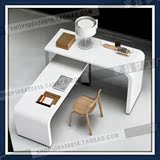 办公家具时尚办公桌个性书桌多功能创意桌子长形书桌白色烤漆定做