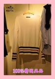 韩国东大门正品代购女装Lavender 女长袖条纹针织衫均码