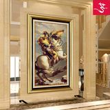 拿破仑玄关装饰画酒店大厅挂画进门入户花园壁画走廊欧式法式墙画