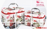 立体方形韩版化妆箱新款卡通化妆包大容量收纳包包旅行整理包
