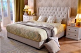 北欧美式床1.8米双人床 时尚软包布艺床 卧室新婚床厂家直销特价