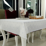PVC纯白防水餐桌布台布 无烫金桌布台布 137厘米宽度印花桌布三色