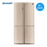 Sharp/夏普 SJ-FL79V-SL 600L 风冷无霜 四门双开门式电冰箱双门