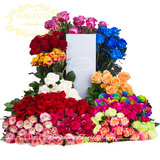 情人节厄瓜多尔高端进口11朵红玫瑰礼盒鲜花速递蓝色妖姬七彩花束