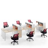 竣翎办公家具 职员办公桌椅 组合六人员工位 四人电脑桌屏风工位