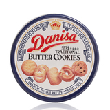 DANISA皇冠丹麦曲奇饼干200g蓝罐铁盒装印尼进口零食品糕点