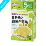 日本原装进口和光堂婴儿辅食 鳕鱼绿黄色蔬菜泥 FC11 16.12