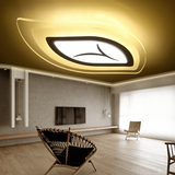 树叶亚克力LED吸顶灯超薄变色创意客厅灯大气椭圆形艺术卧室灯具