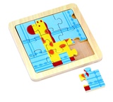 宏基玩具早教创意新奇益智智力木制幼教动物拼图拼板DIY儿童0-3岁