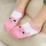 儿童船袜女童春夏薄款全棉韩国可爱小猫3-5-7-9岁浅口袜子隐形袜
