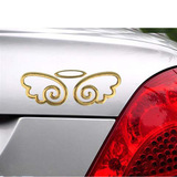 汽车用品外观装饰创意贴天使之翼立体车贴花个性划痕遮挡金属贴纸