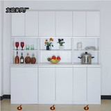 特价白色板式餐边柜现代简约餐柜储物柜整体橱柜组合碗柜厨房收纳